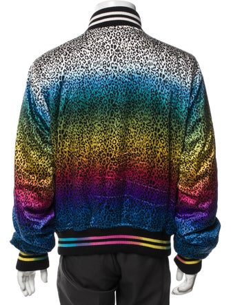 Amiri Silk Animal Print Bomber Jacket