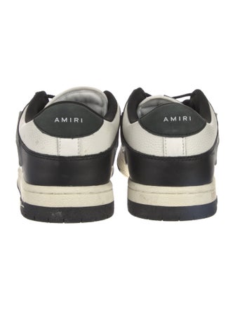 Amiri Leather Colorblock Pattern Sneakers