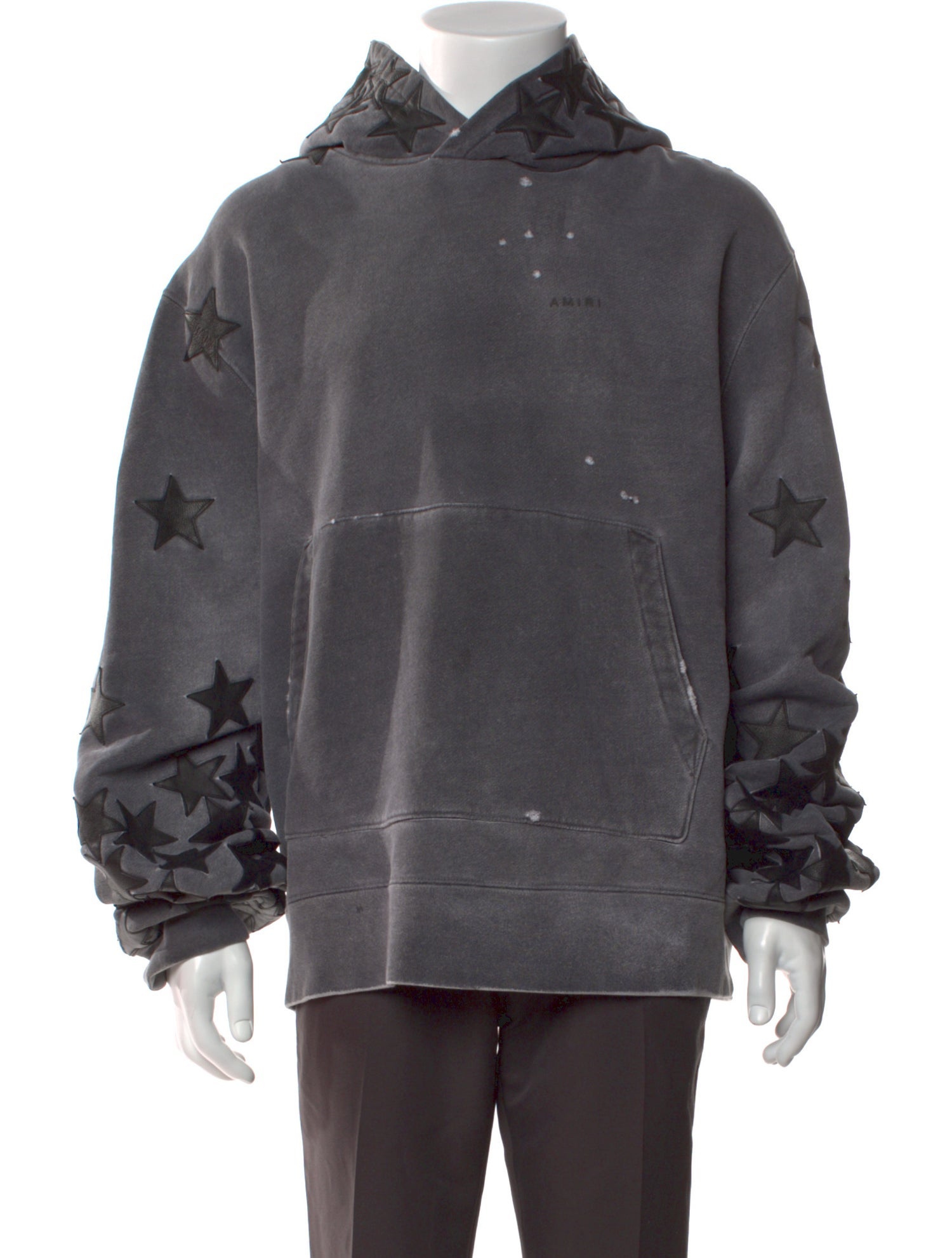 Amiri Printed V-Neck Hoodie