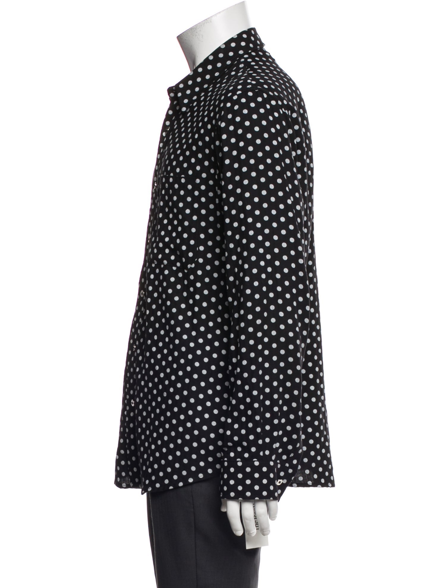 Amiri Polka Dot Print Long Sleeve Dress Shirt