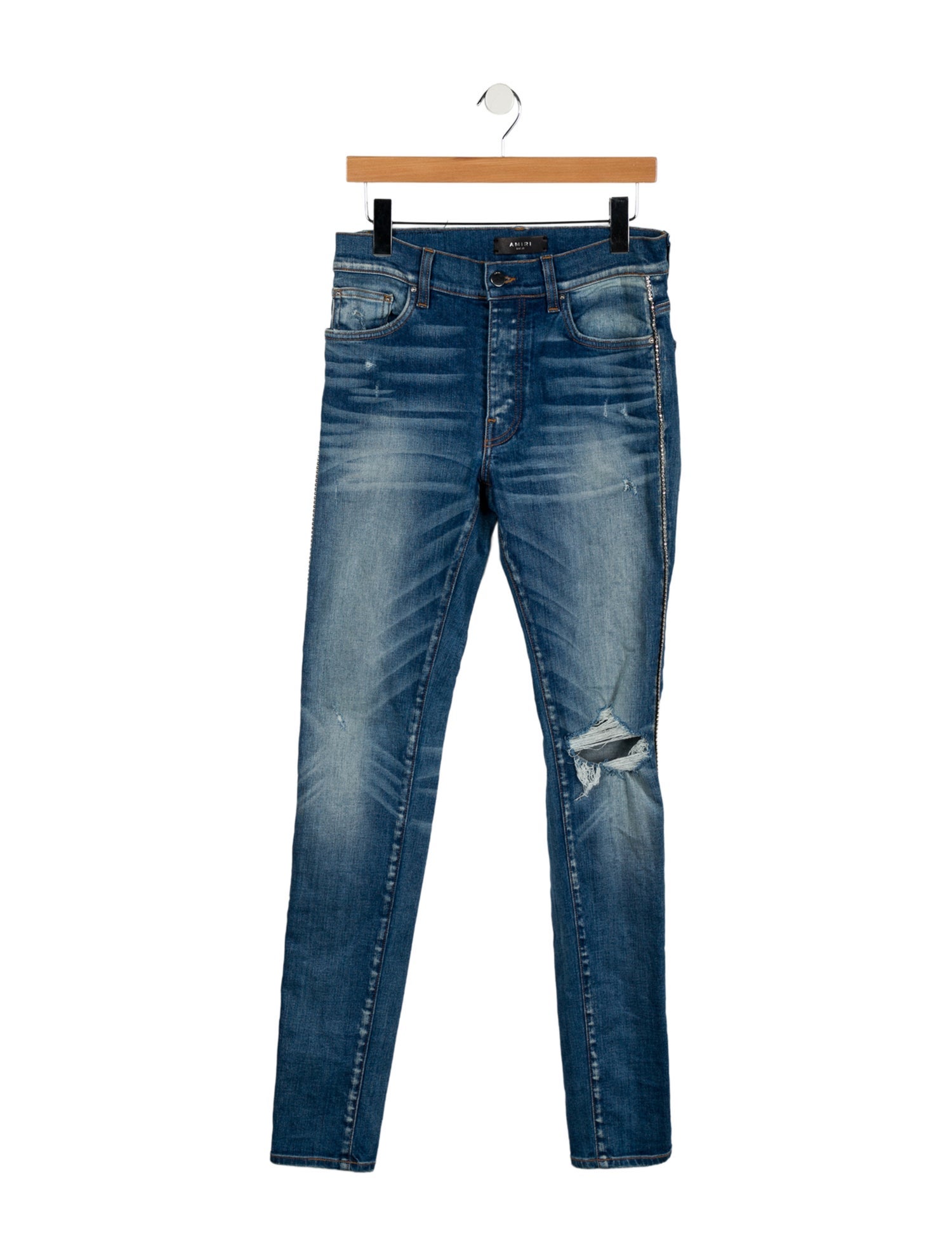 Amiri Mid-Rise Skinny Leg Jeans