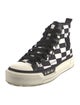 Amiri Leather Plaid Print Sneakers