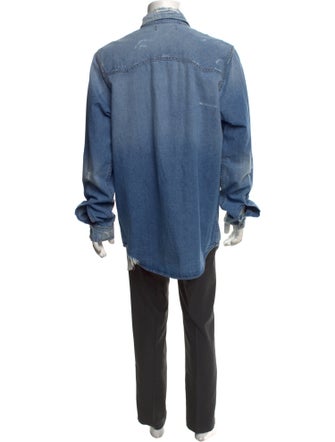 Amiri Long Sleeve Denim Shirt