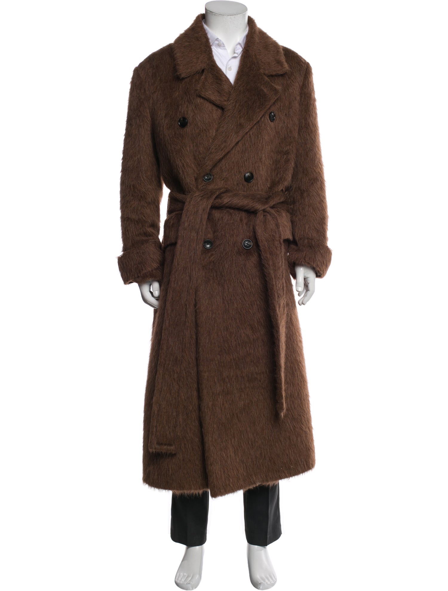 Amiri Alpaca Trench Coat