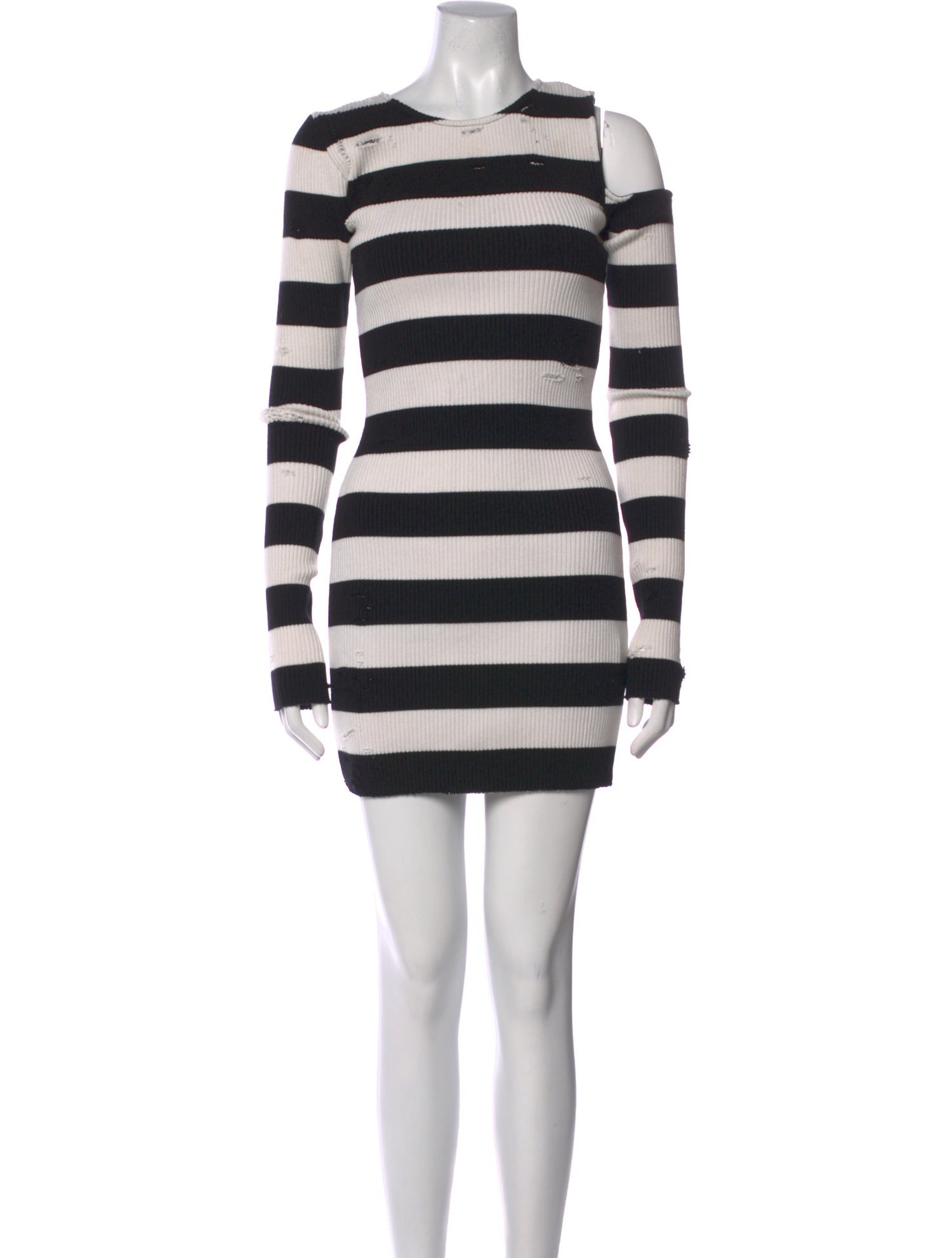 Amiri Striped Mini Dress