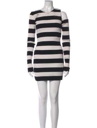 Amiri Striped Mini Dress