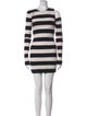 Amiri Striped Mini Dress