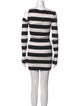 Amiri Striped Mini Dress
