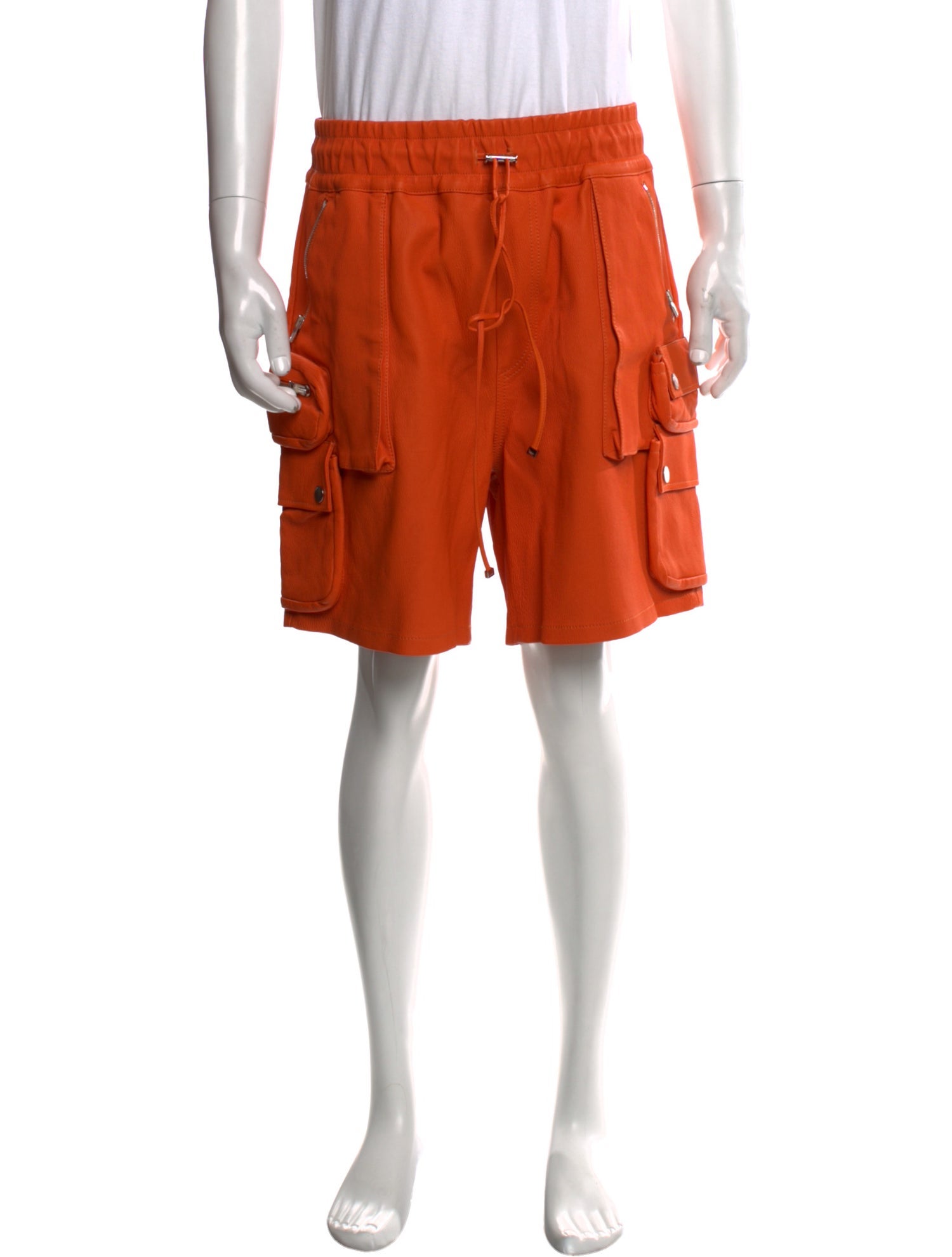 Amiri Leather Cargo Shorts