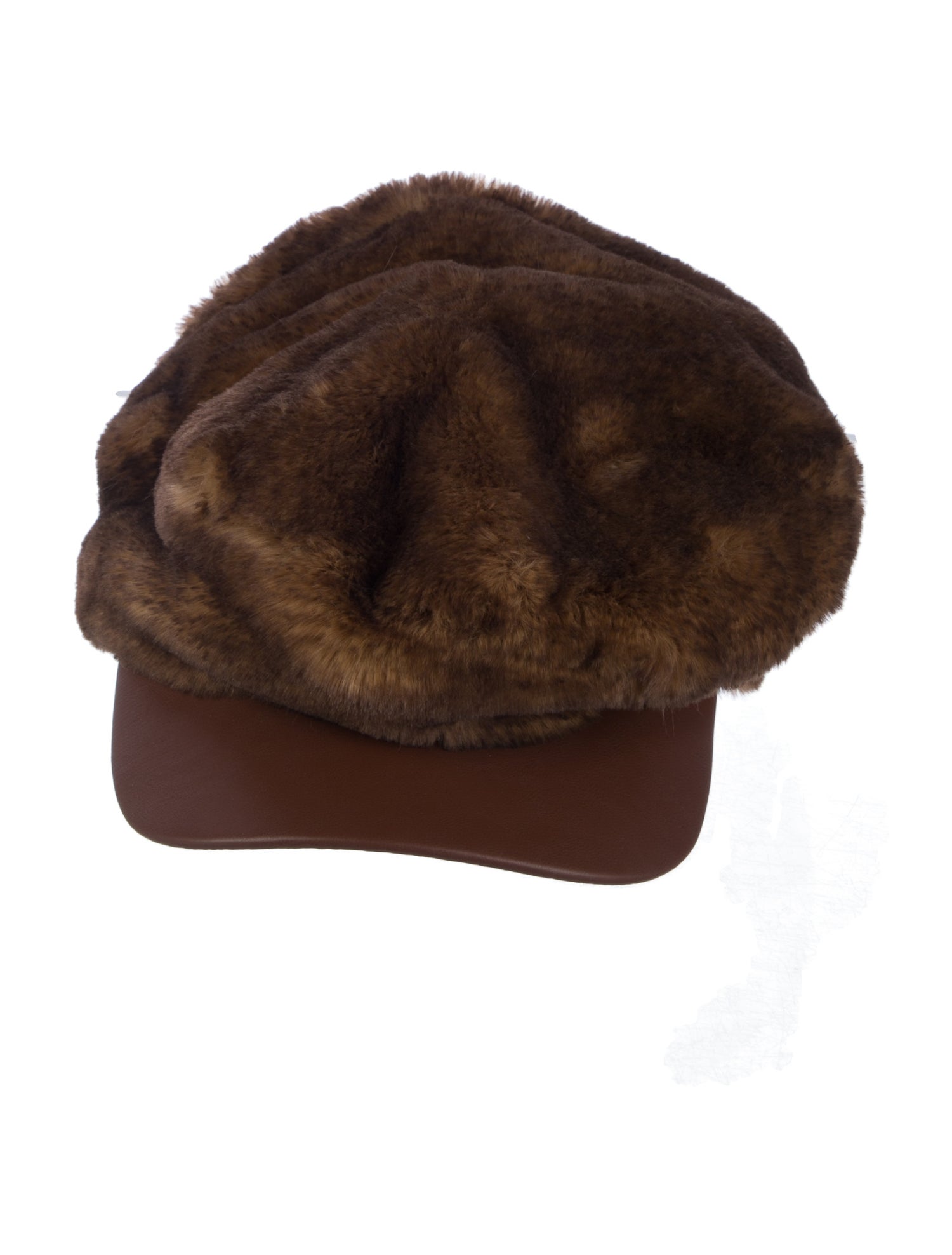 Amiri Faux Fur Newsboy Cap