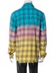 Amiri Plaid Print Long Sleeve Shirt