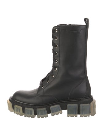 Amiri Leather Combat Boots