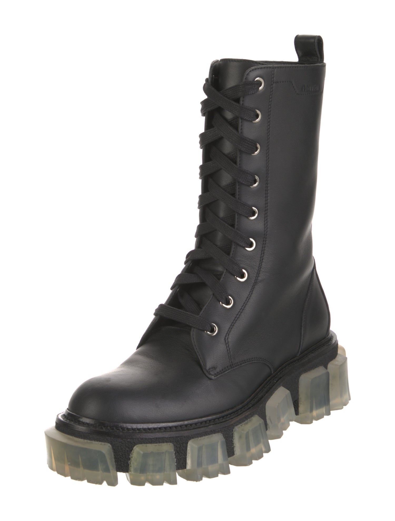Amiri Leather Combat Boots
