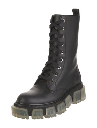 Amiri Leather Combat Boots
