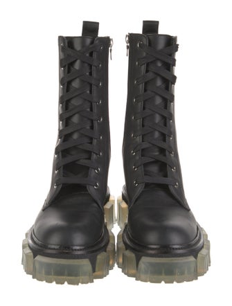 Amiri Leather Combat Boots