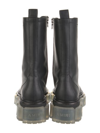 Amiri Leather Combat Boots