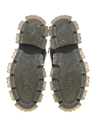 Amiri Leather Combat Boots