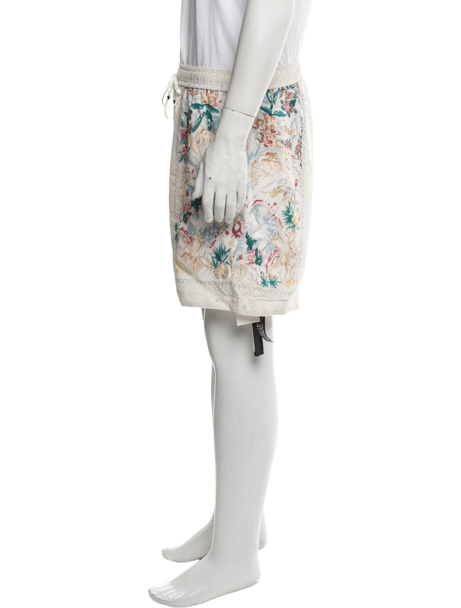 Amiri Floral Print Jogger Shorts w/ Tags