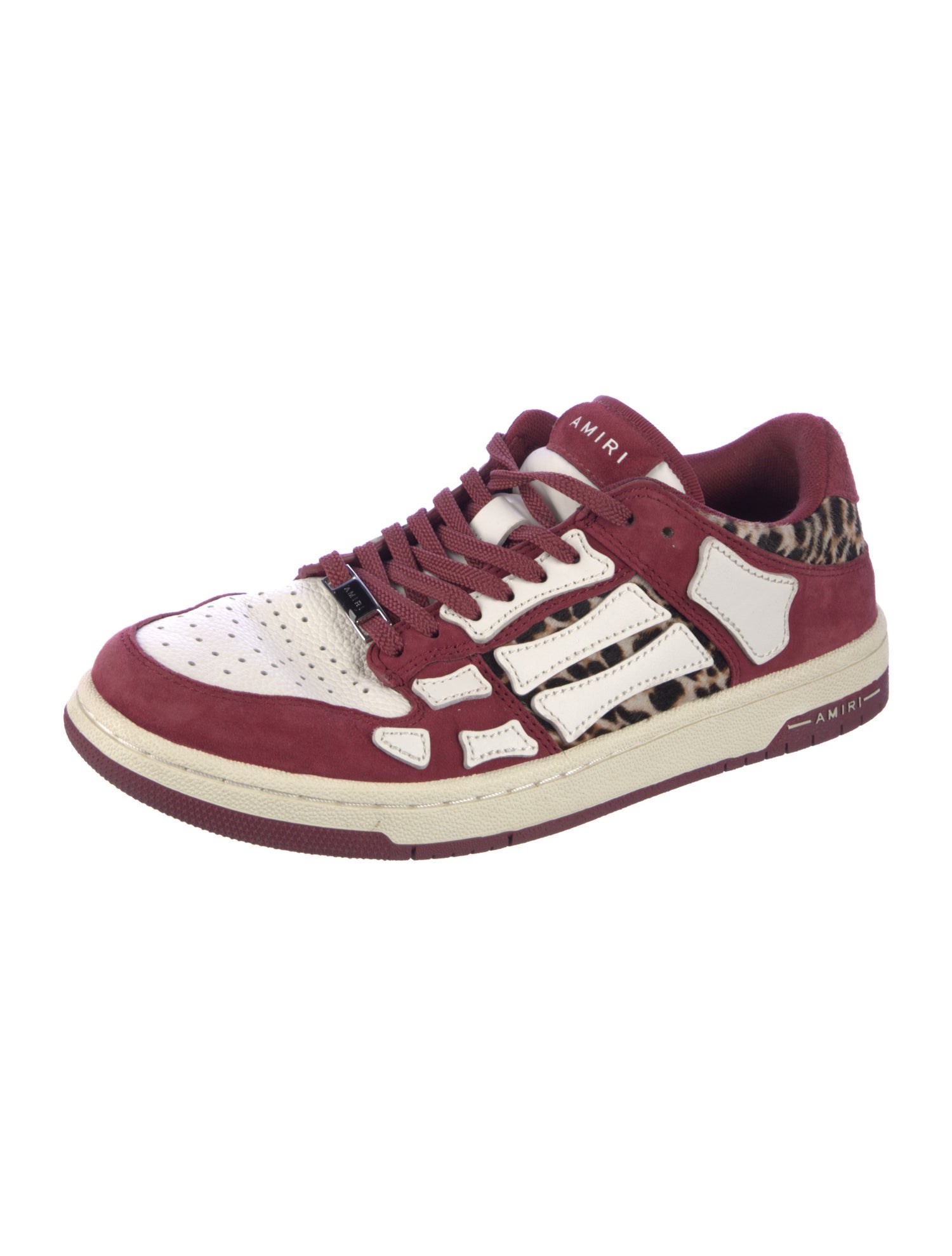 Amiri Leather Printed Sneakers