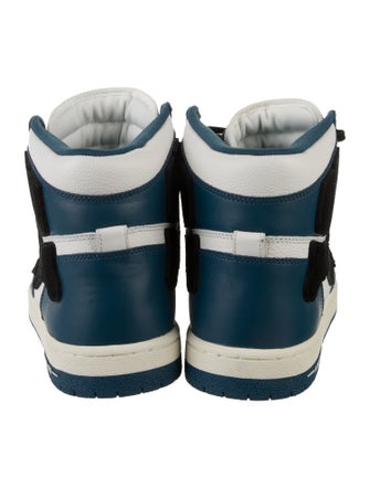 Amiri Leather Colorblock Pattern Sneakers