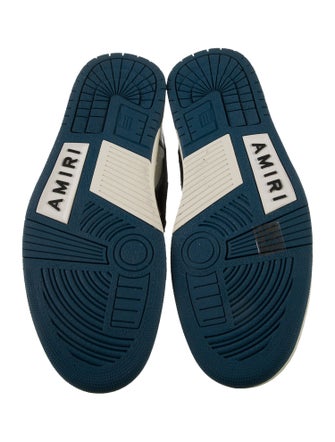 Amiri Leather Colorblock Pattern Sneakers