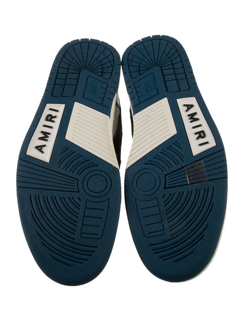 Amiri Leather Colorblock Pattern Sneakers