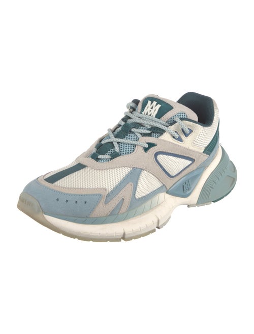 Amiri Leather Colorblock Pattern Sneakers