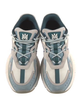 Amiri Leather Colorblock Pattern Sneakers