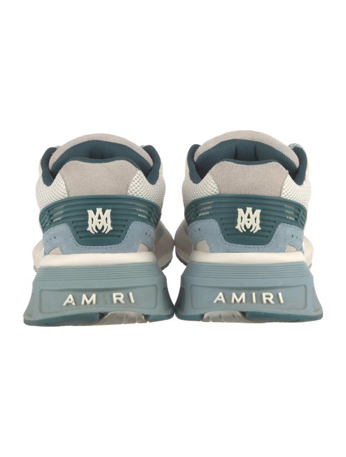 Amiri Leather Colorblock Pattern Sneakers