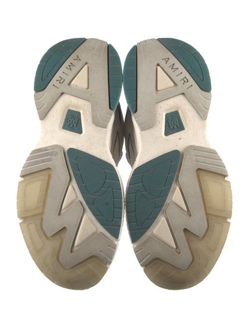 Amiri Leather Colorblock Pattern Sneakers