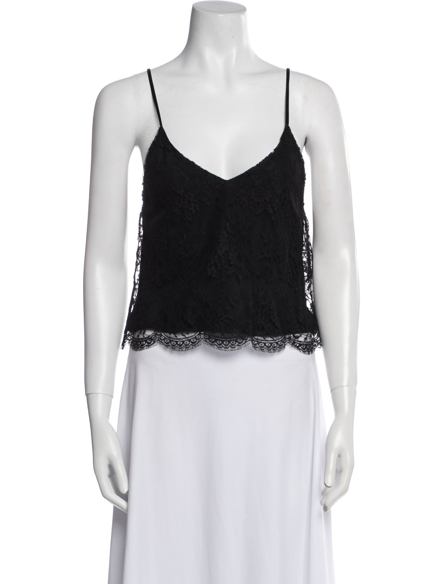 Amiri Wool V-Neck Crop Top