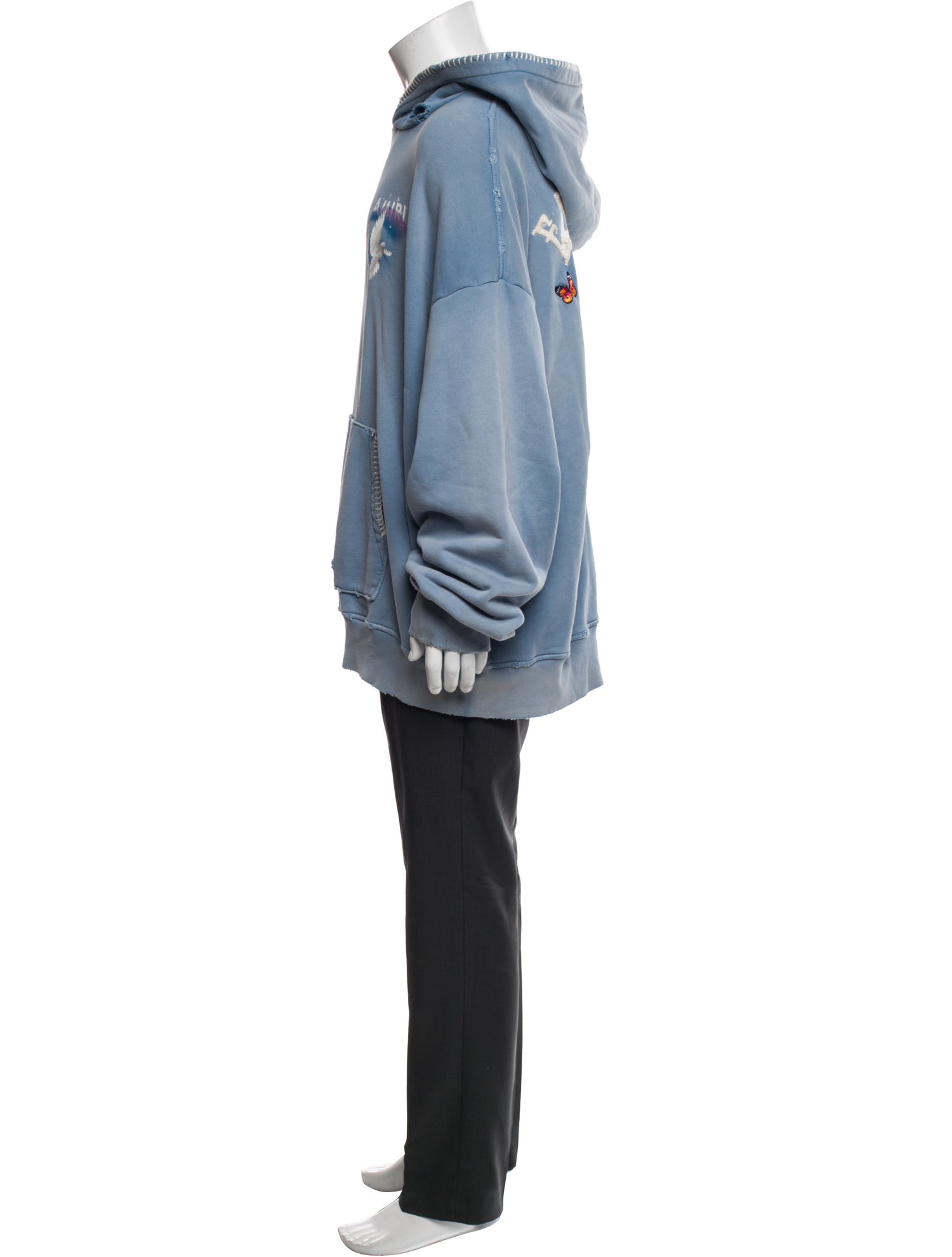 Amiri Graphic Print Crew Neck Hoodie