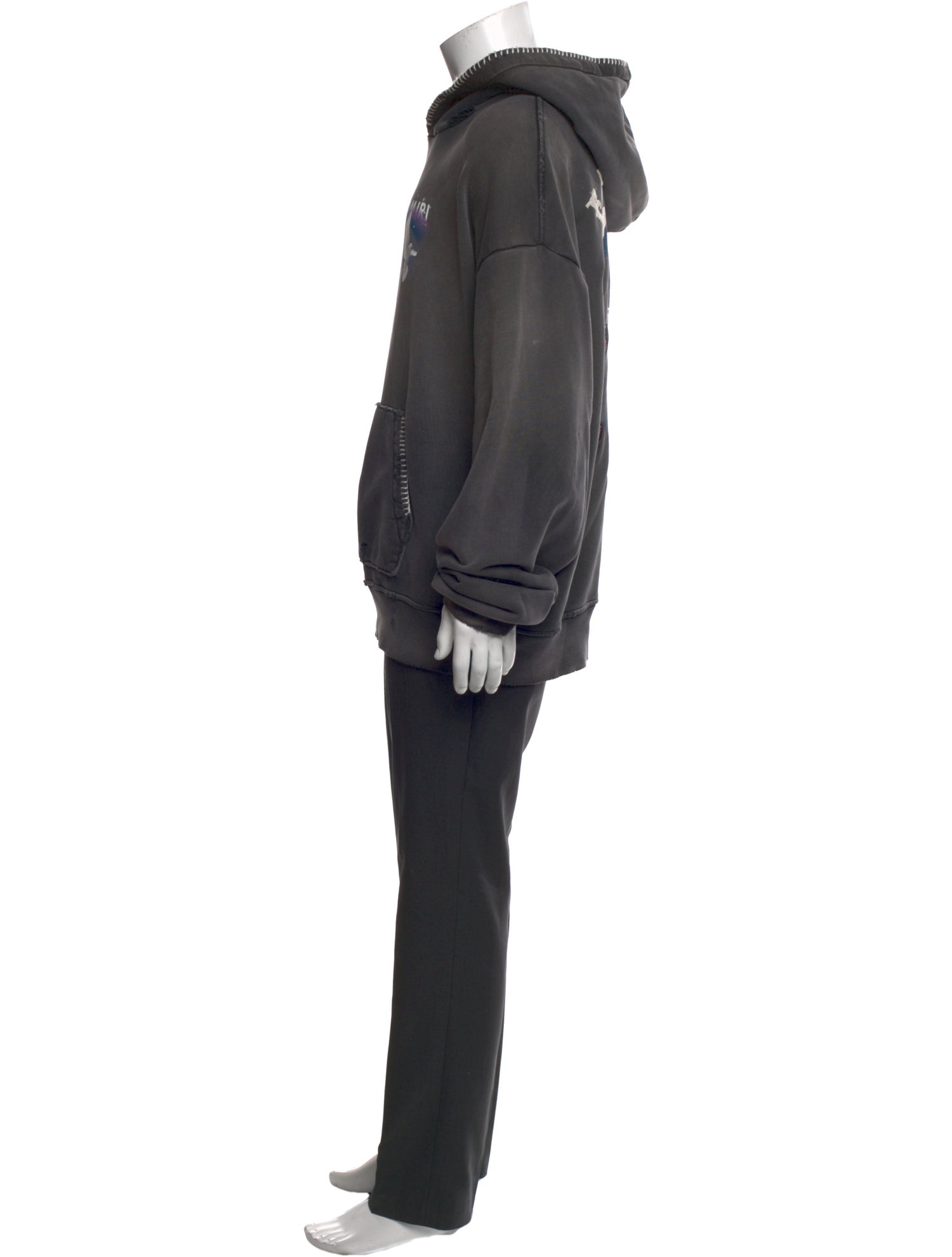 Amiri Graphic Print Crew Neck Hoodie