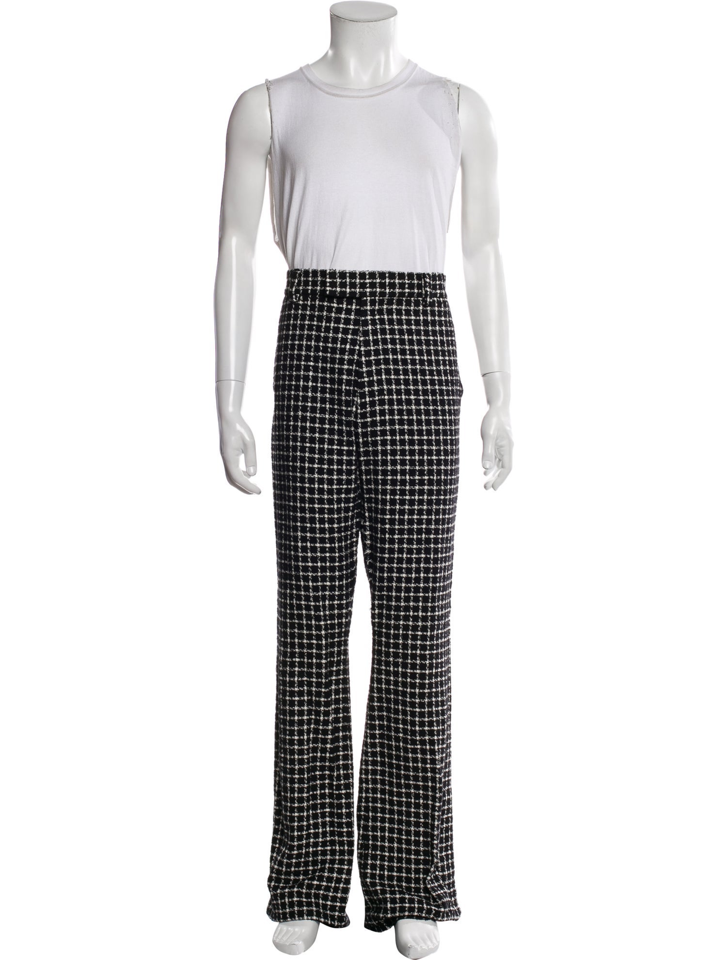 Amiri Plaid Print Pants