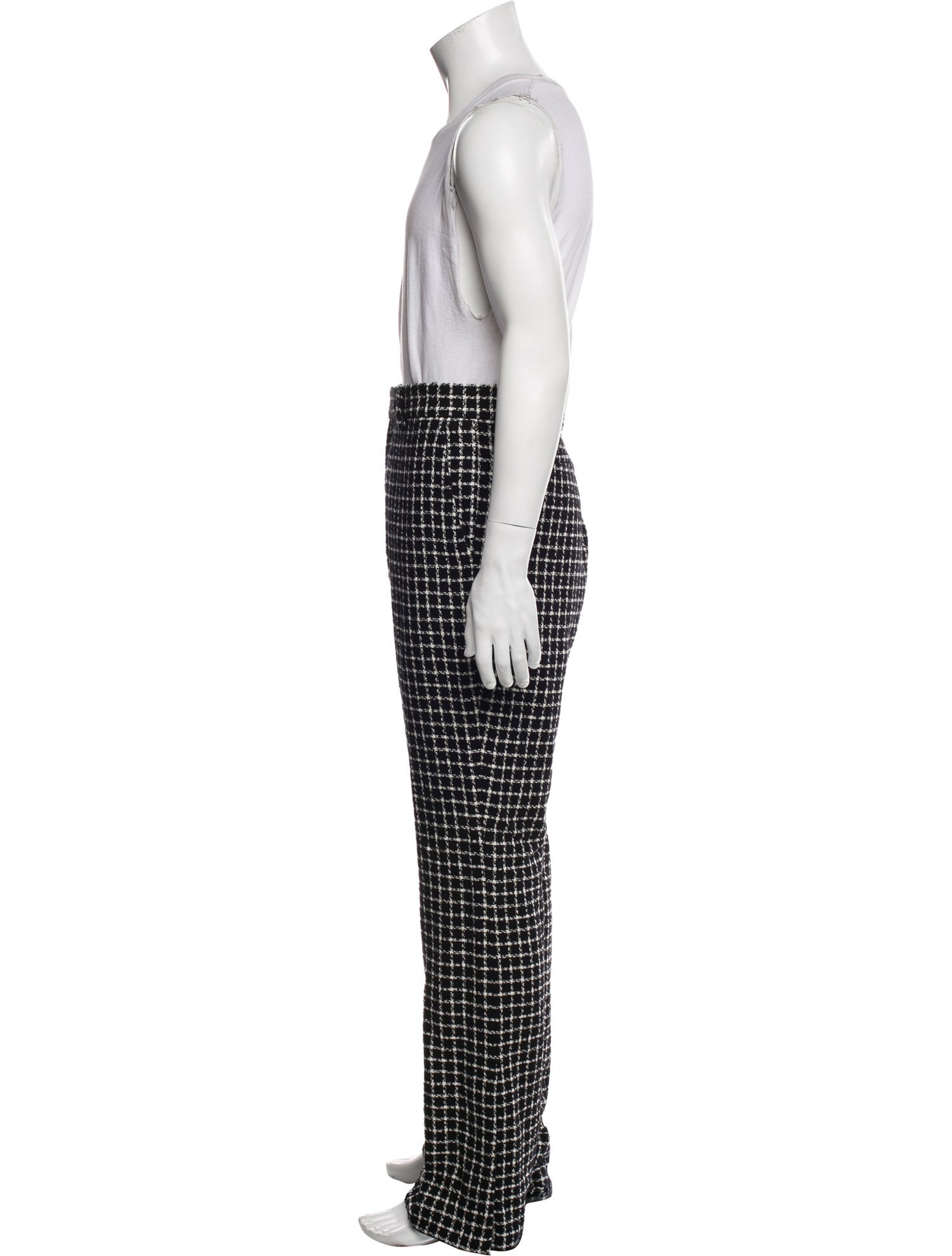 Amiri Plaid Print Pants