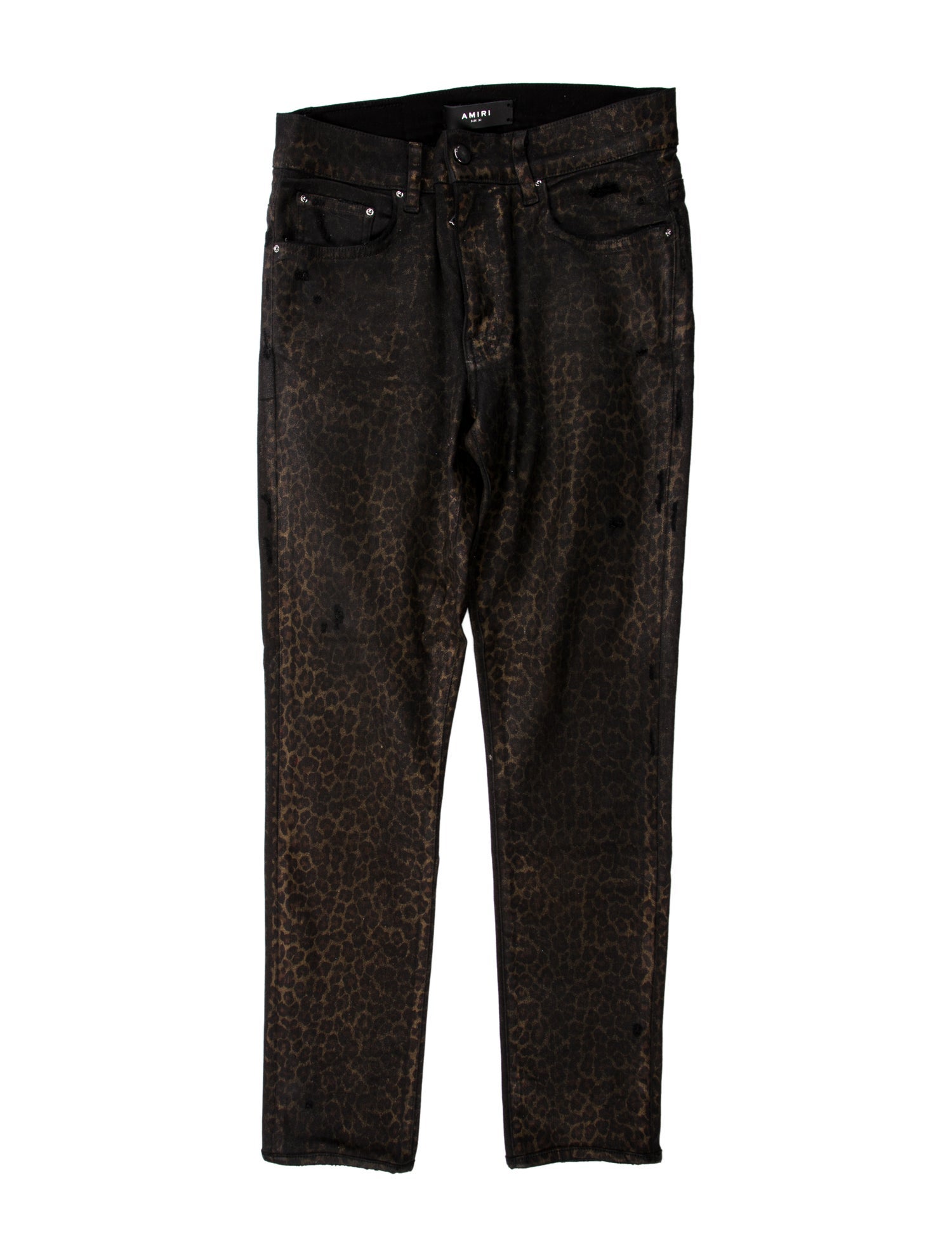 Amiri Animal Print Dress Pants