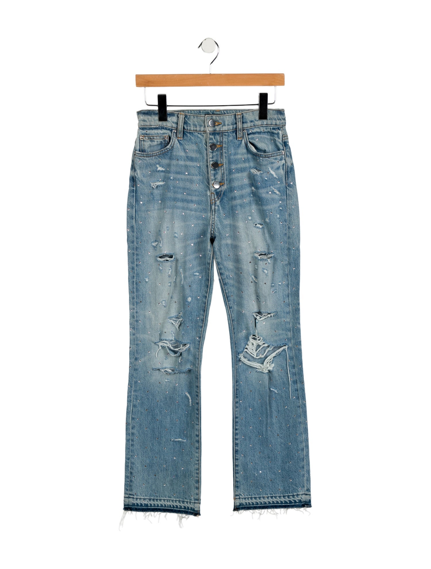 Amiri Mid-Rise Straight Leg Jeans