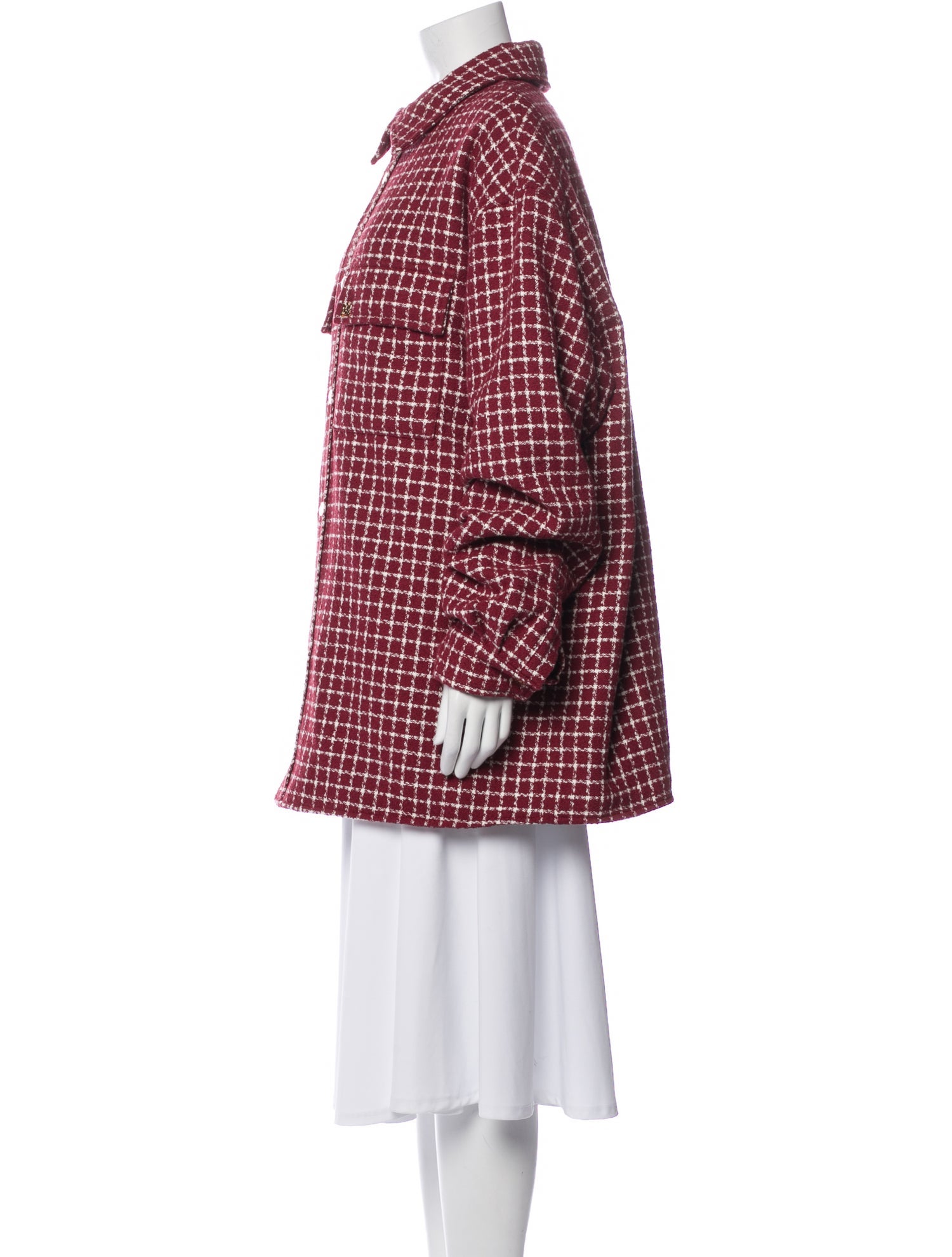 Amiri Plaid Print Coat w/ Tags