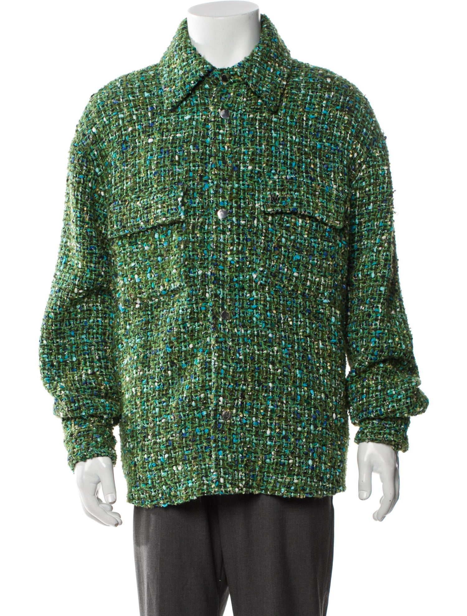 Amiri Nylon Tweed Pattern Jacket