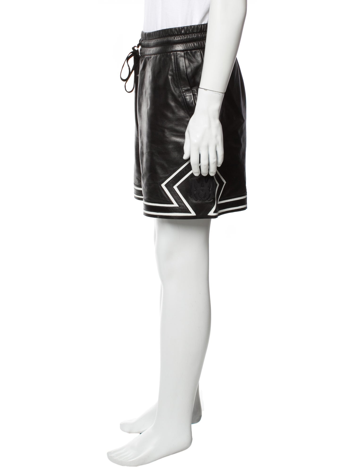 Amiri Leather Jogger Shorts