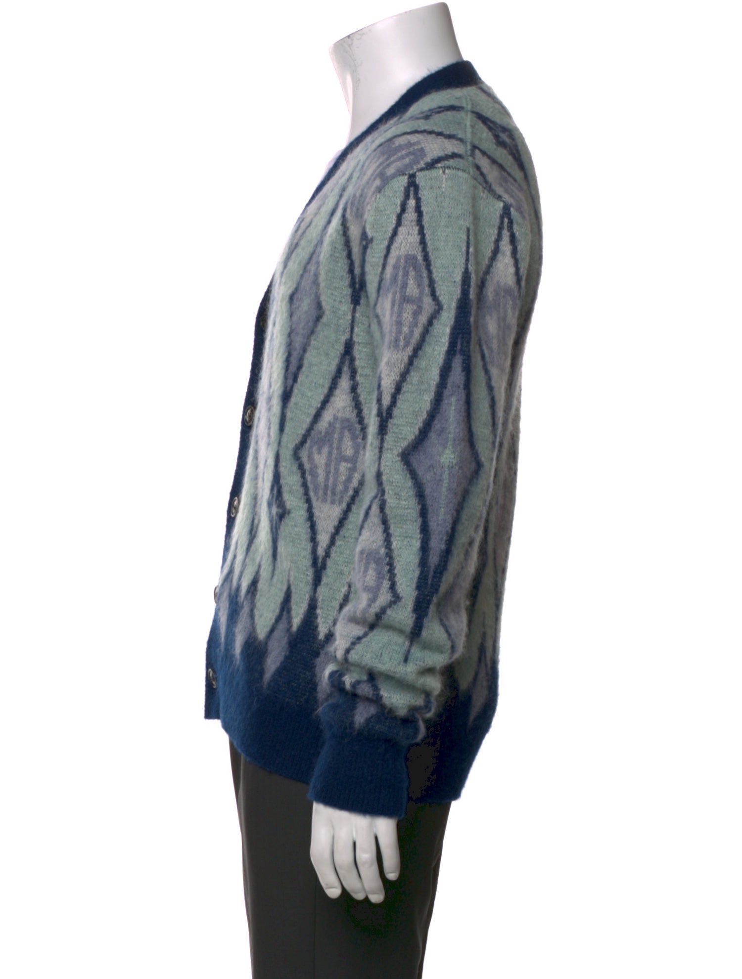 Amiri Printed V-Neck Cardigan