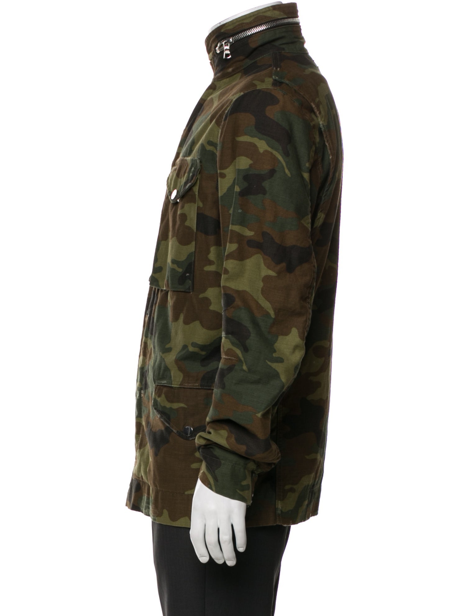 Amiri Camouflage Print Utility Jacket