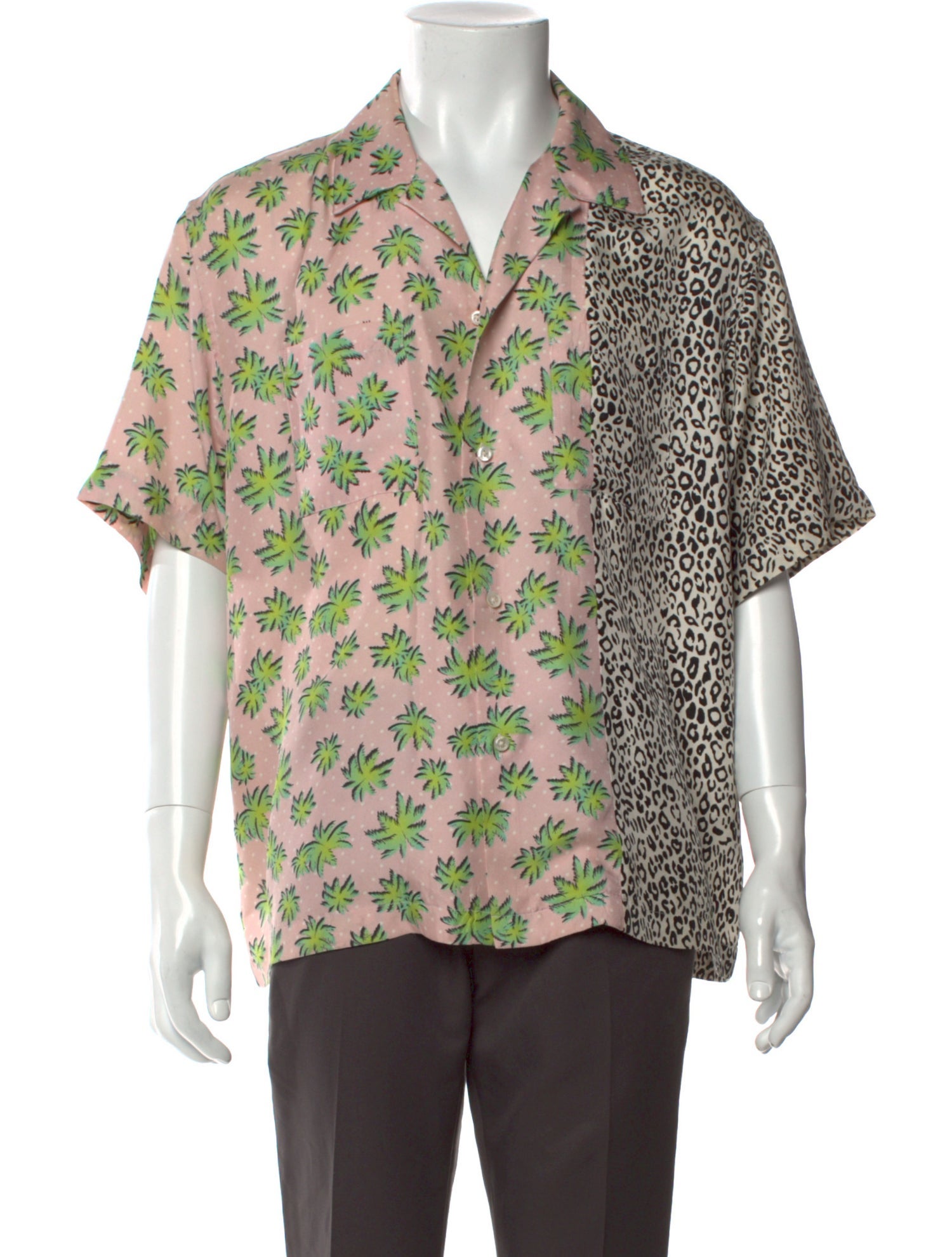 Amiri Silk Animal Print Shirt