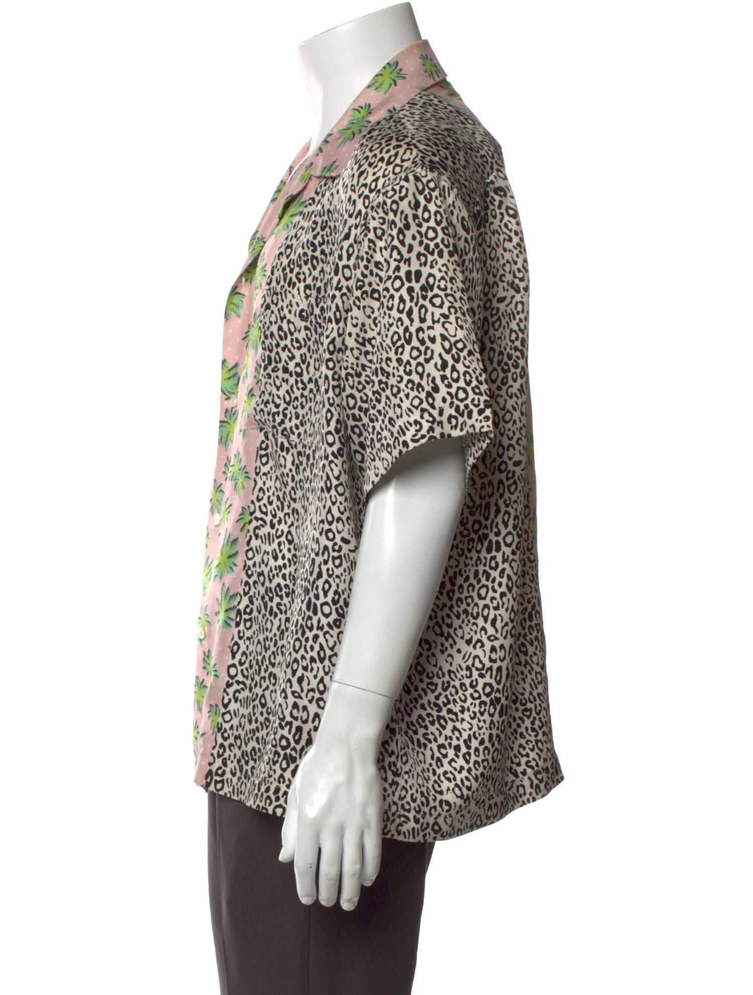 Amiri Silk Animal Print Shirt