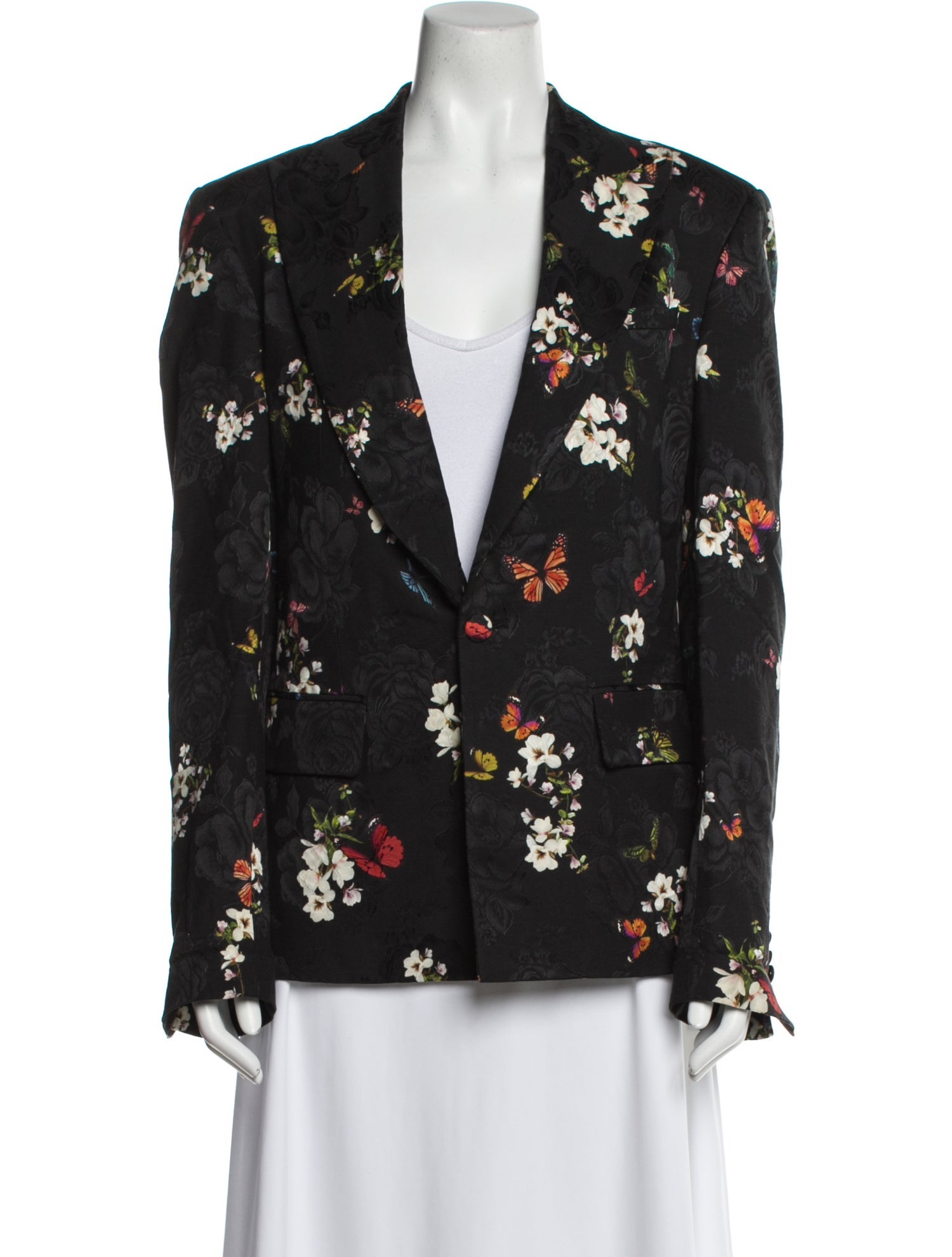 Amiri Floral Print Blazer