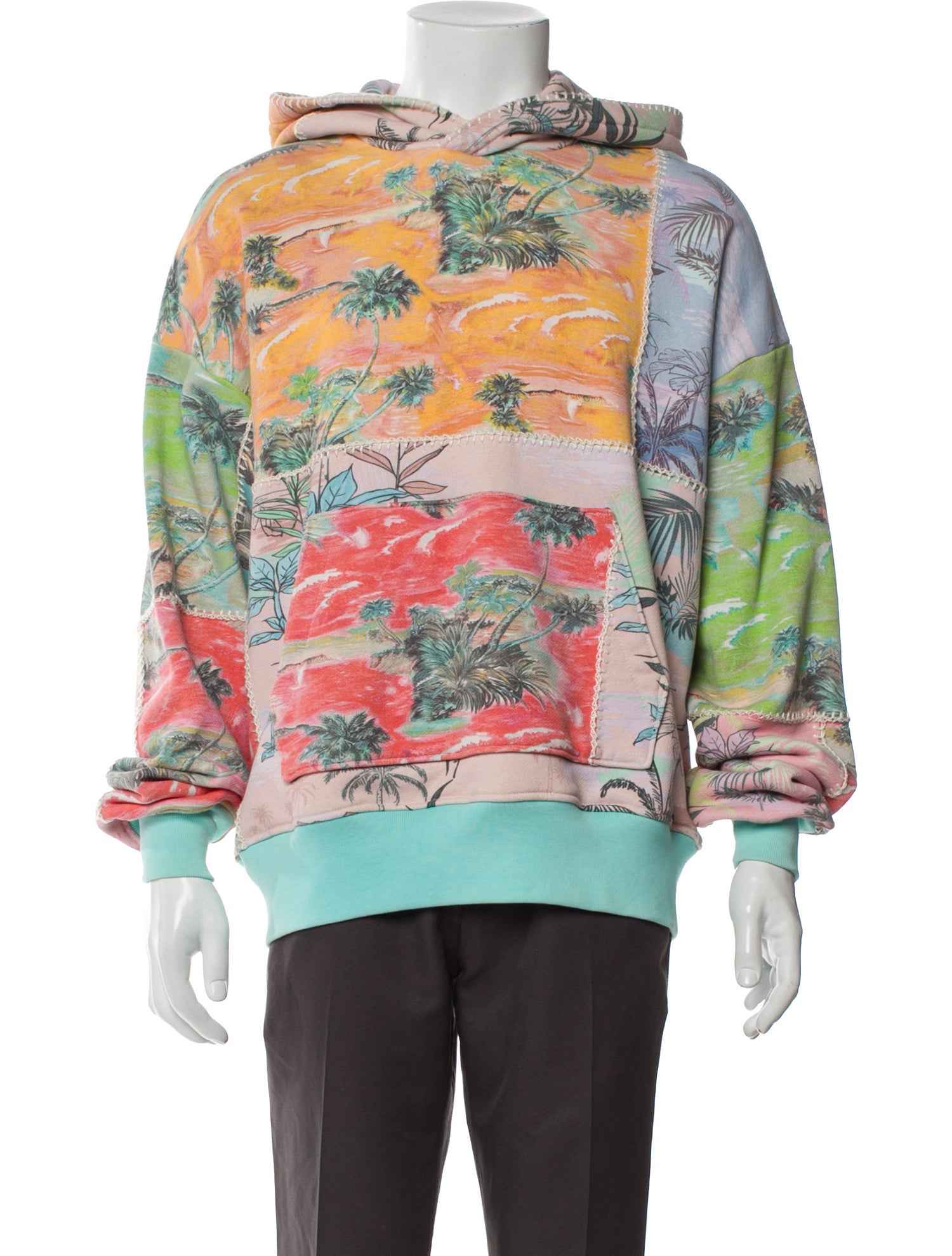 Amiri Printed Crew Neck Hoodie