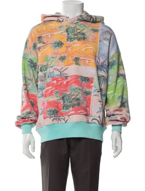 Amiri Printed Crew Neck Hoodie