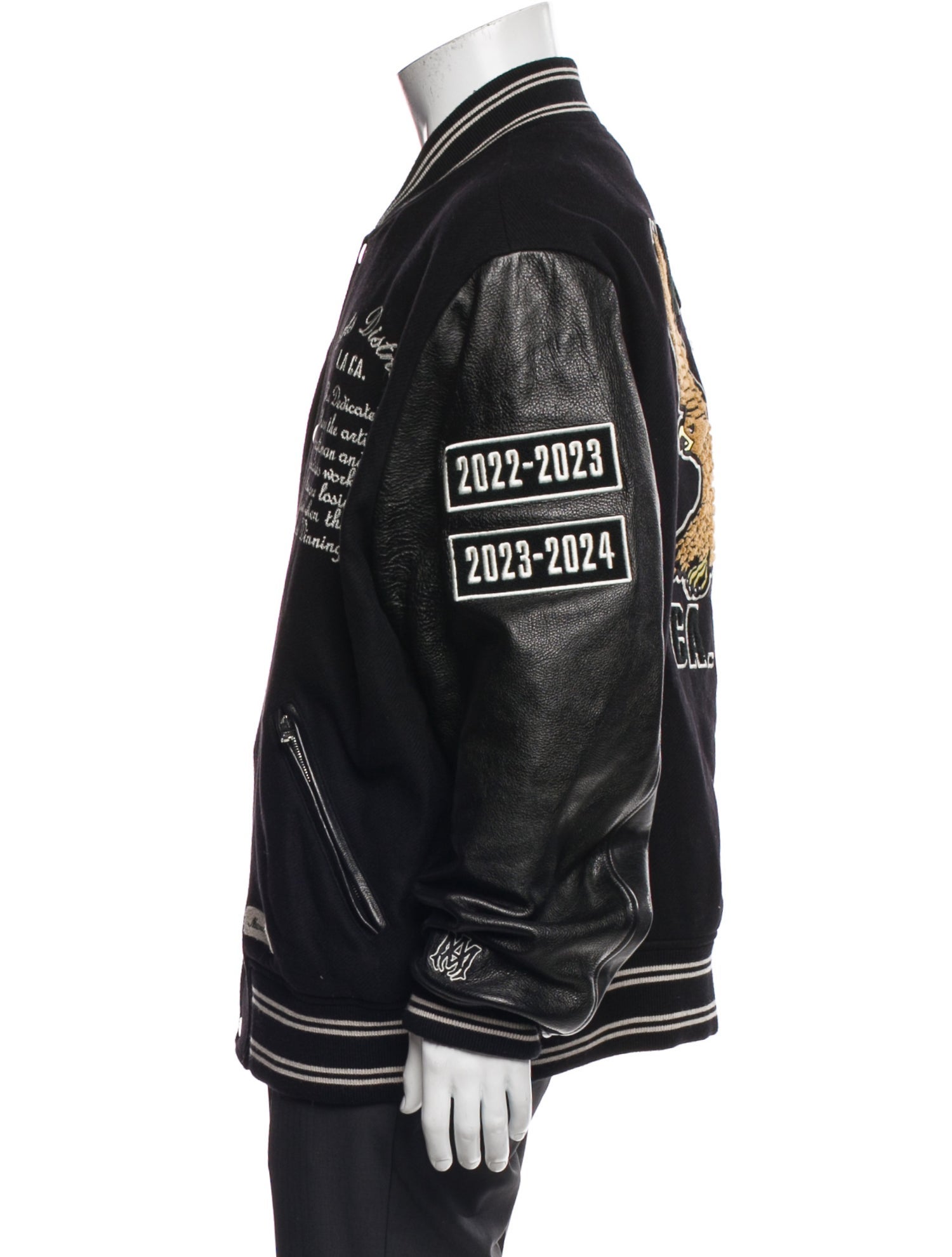 Amiri Wool Graphic Print Varsity Jacket