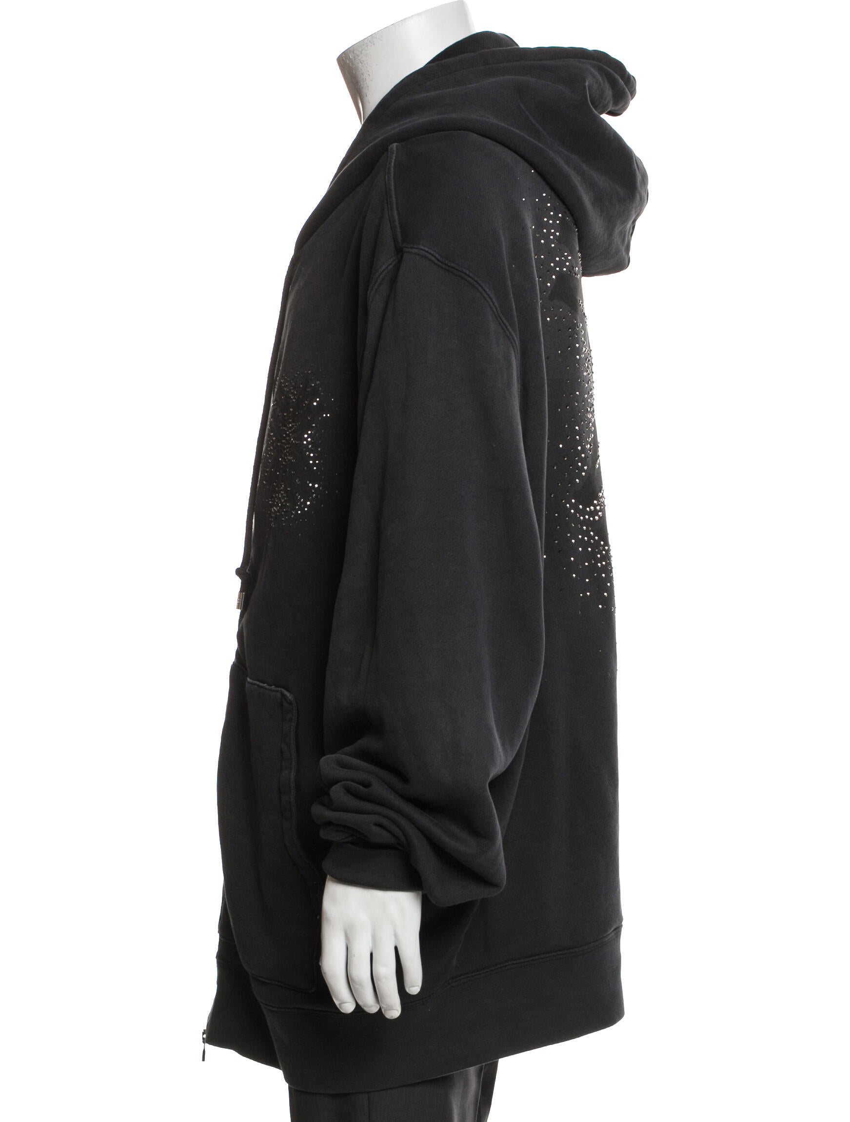 Amiri Graphic Print V-Neck Hoodie