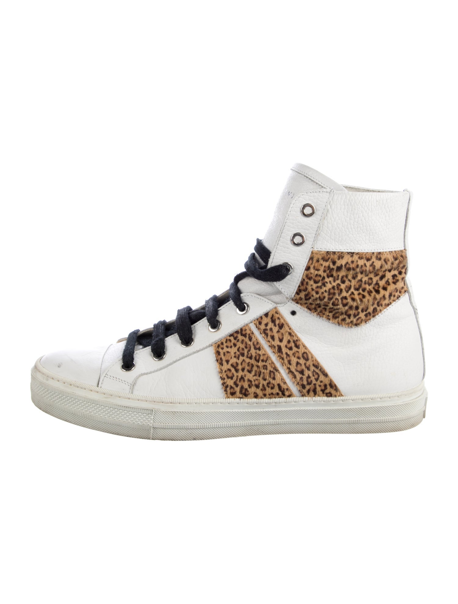 Amiri Leather Animal Print Sneakers